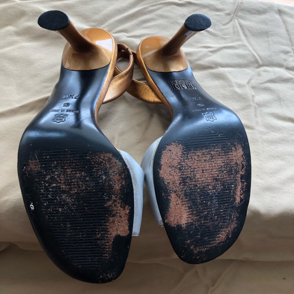 NWOT- Patchwork Open Toe Slingbacks by Via Spiga - Picture 3 of 3